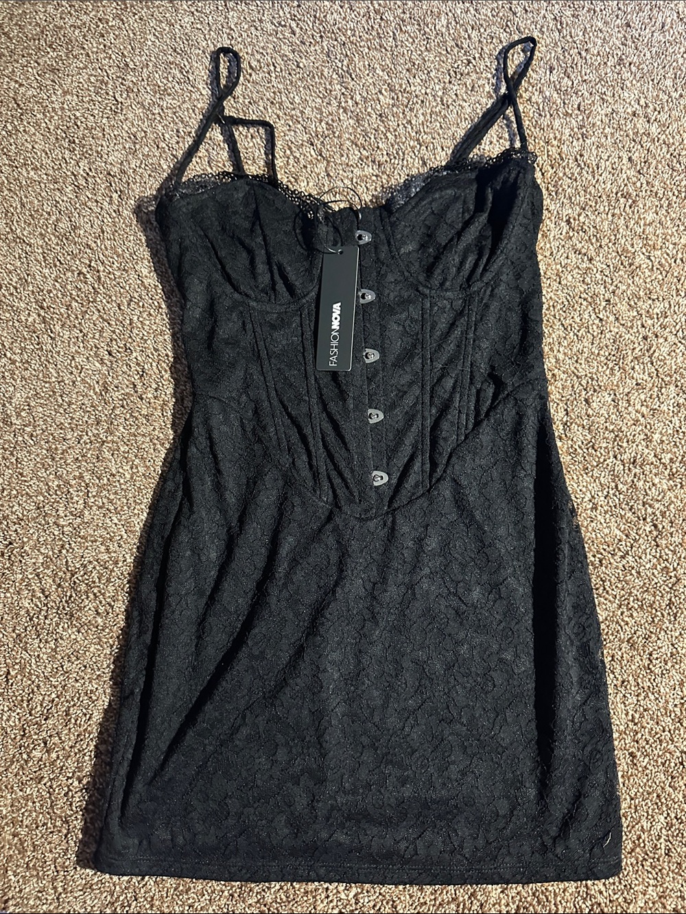 Brand New- Kimora Lace Micro Mini Dress - M